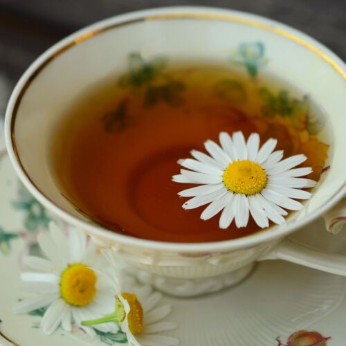 cup chamomile tea
